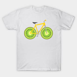 Kiwi Fruit Wheels Bike T-Shirt